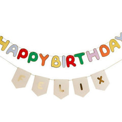 Playful Brights Customisable Birthday Card Banner For Parties (200 cm)