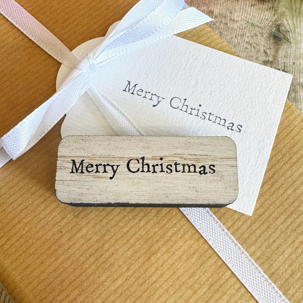 merry-christmas-craft-rubber-stamp-d4-festive-diy-wooden-stamp|LLWWMCSTAMPD4|Luck and Luck| 1