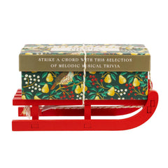 Music Trivia Mini Sleigh Christmas Party Game Red Green Festive Entertainment