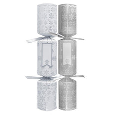 Make Your Own Silver Christmas Crackers DIY Festive Party Tableware Set of 6