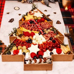 Christmas Tree Serving Disposable Tray - Perfect for Festive Holiday Food Displays