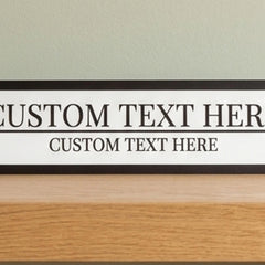 Personalised Custom Text Road Sign Small Acrylic Wall Plaque Gift Decor (39 cm)