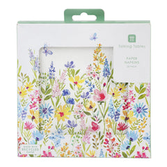 Spring Meadow Floral Paper Napkins 20 Pack Garden Party Tableware