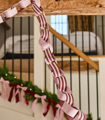 Cheerful Pink and Red Christmas Paper Chains for Festive Home Decor Pack of 48