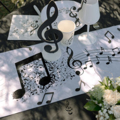 music-notes-musical-party-table-runner-5m|836200300001|Luck and Luck| 1