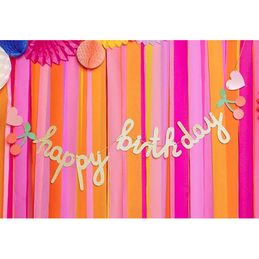 rainbow-heart-and-cherry-happy-birthday-banner-1m-party-decor|GRL118|Luck and Luck| 1