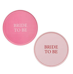 Pink Bride To Be Paper Plates Hen Party Tableware Bridal Shower (8 Pack, 23 cm)