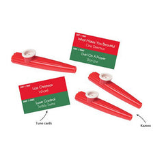 Kazoo Musical Christmas Crackers Festive Party Tableware Name That Tune Set of 6