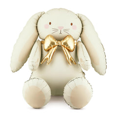 Bunny Foil Balloon Cream Gold Birthday Party Decor And Styling (74 x 84 cm)