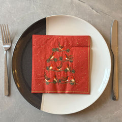 red-robin-on-branches-christmas-lunch-paper-napkins-x-20|L1056010|Luck and Luck| 1