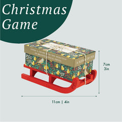 Music Trivia Mini Sleigh Christmas Party Game Red Green Festive Entertainment