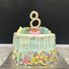 wood-and-acrylic-number-8-birthday-celebration-cake-topper|LLWWNUMBER7CTPA|Luck and Luck| 1