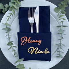 Custom Wedding Acrylic Place Names for Reception Tables and Celebrations