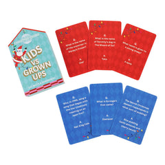 Santa Kids vs Grown Ups Christmas Family Party Game Blue Red Festive Entertainment