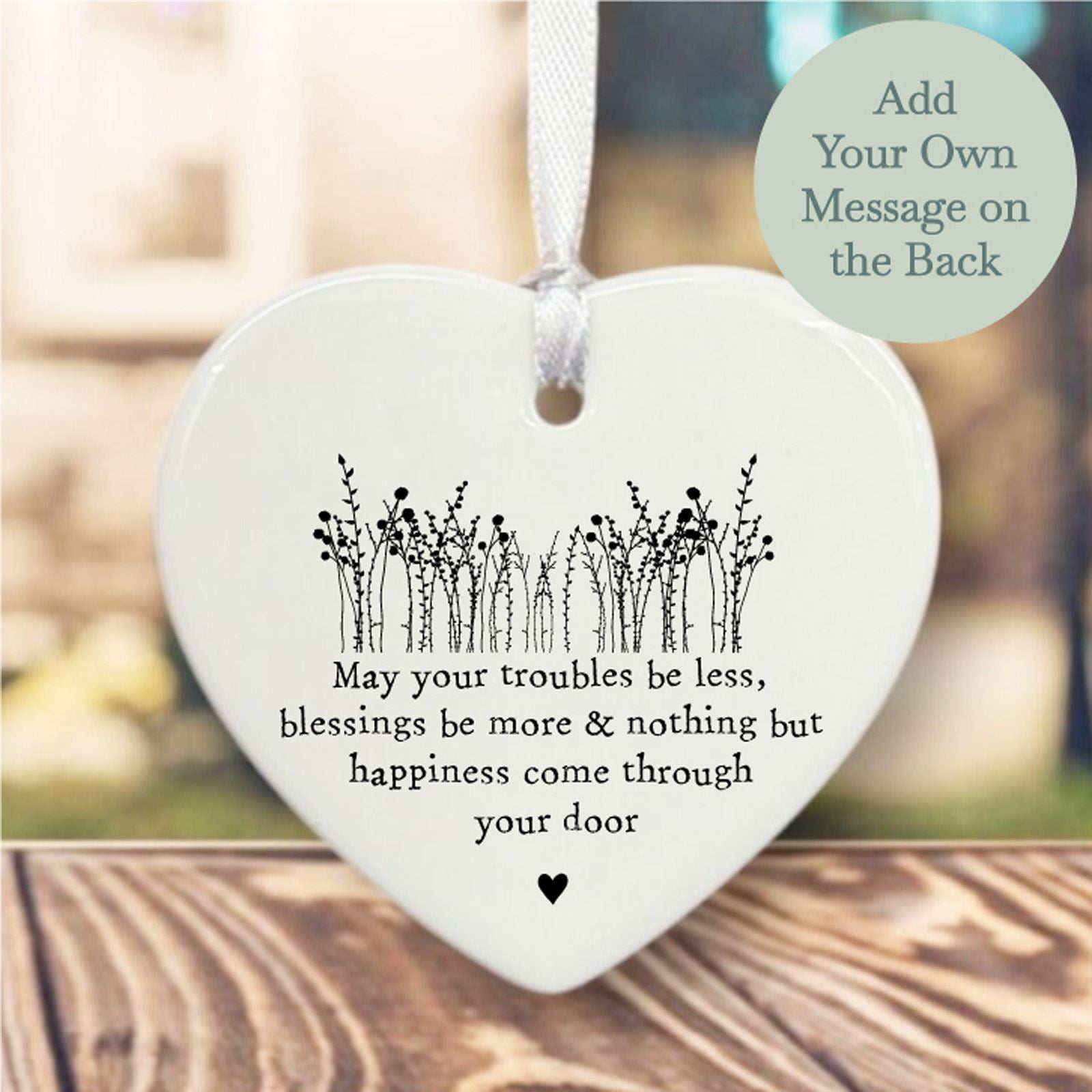 personalised-porcelain-heart-may-your-troubles-be-less-gift|LLUV4216|Luck and Luck| 1