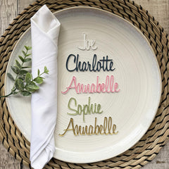 Personalised Acrylic Guest Names for Wedding Tables and Party Decor