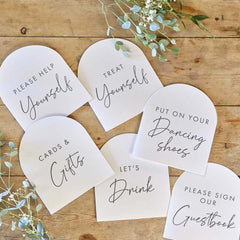 wedding-table-signs-guest-book-cards-and-gifts-dancing-shoes-x-6|ROM-205 |Luck and Luck| 1