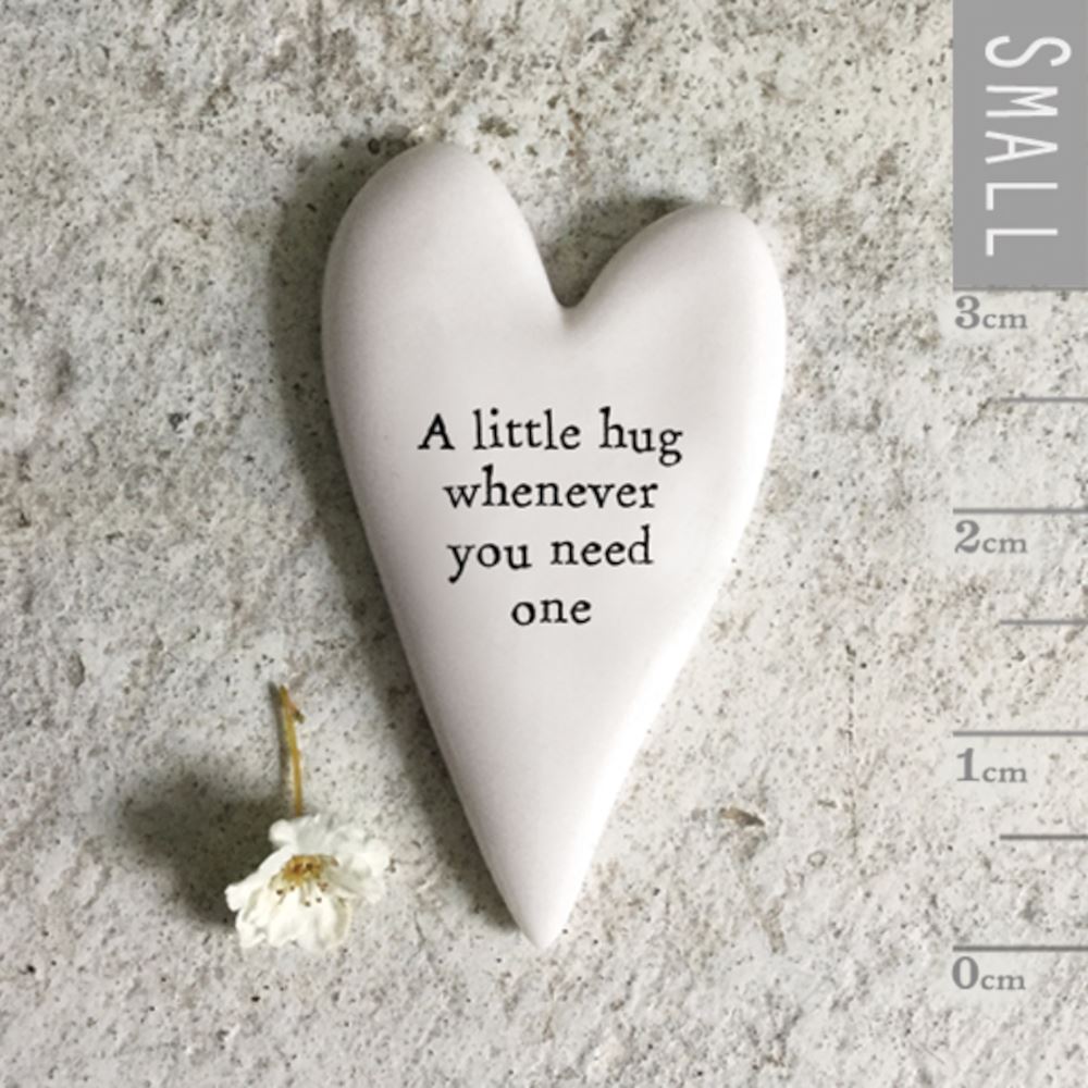 east-of-india-tiny-heart-porcelain-token-a-little-hug-gift|6805|Luck and Luck| 1