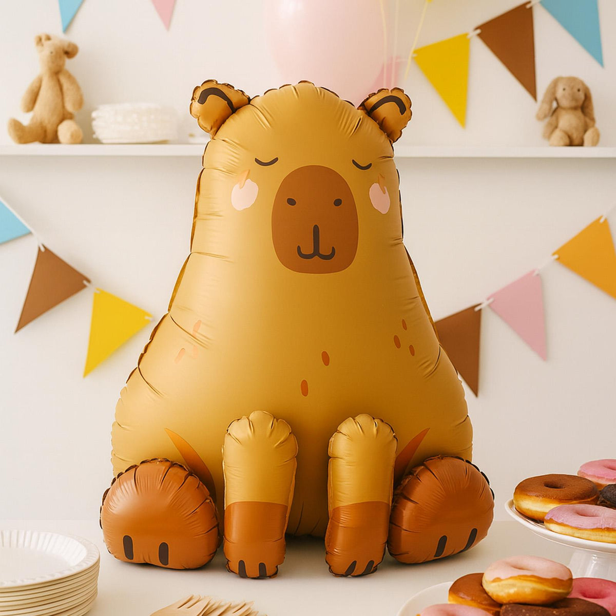 Capybara Foil Balloon Large 80cm Cute Birthday Party Decoration
