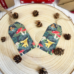 forest-green-flora-fauna-christmas-gift-tags-8-pack-christmas-wrap|FOREST-TAGGIFT|Luck and Luck| 1