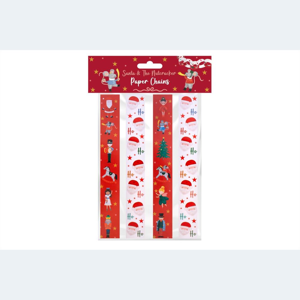 santa-and-the-nutcracker-christmas-paper-chains-x-40-links|XM6637|Luck and Luck| 1