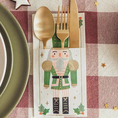 nutcracker-christmas-table-paper-cutlery-holders-x-6|SPS1|Luck and Luck| 1