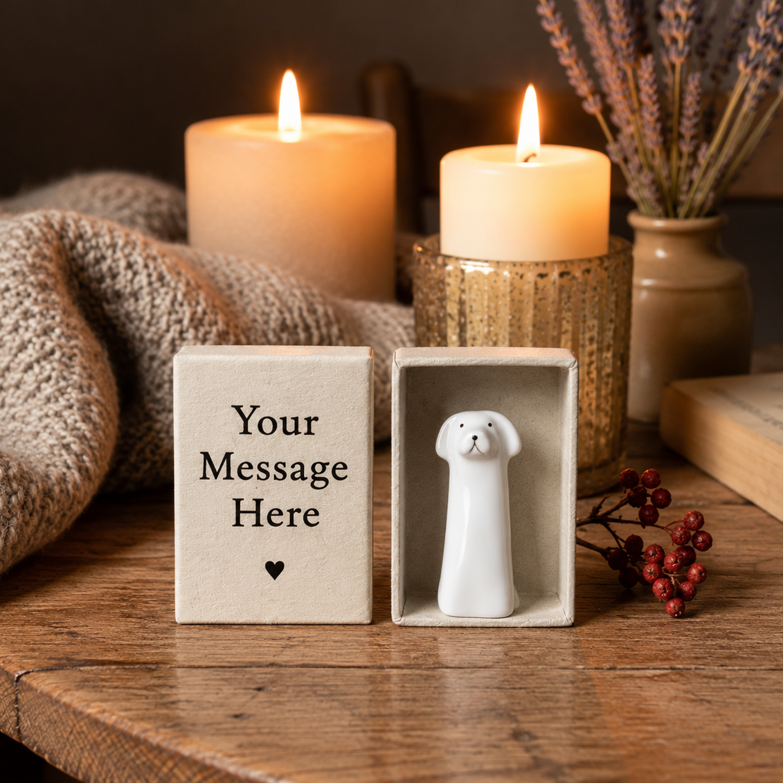 Personalised Dog Matchbox Keepsake for Dog Lovers Birthdays and Remembrance