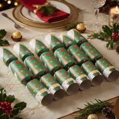 Roll a Christmas Tree Dice Game Christmas Crackers Festive Party Tableware Set of 6