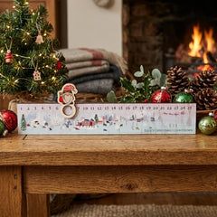 Personalised Advent Christmas Slider - Village Design