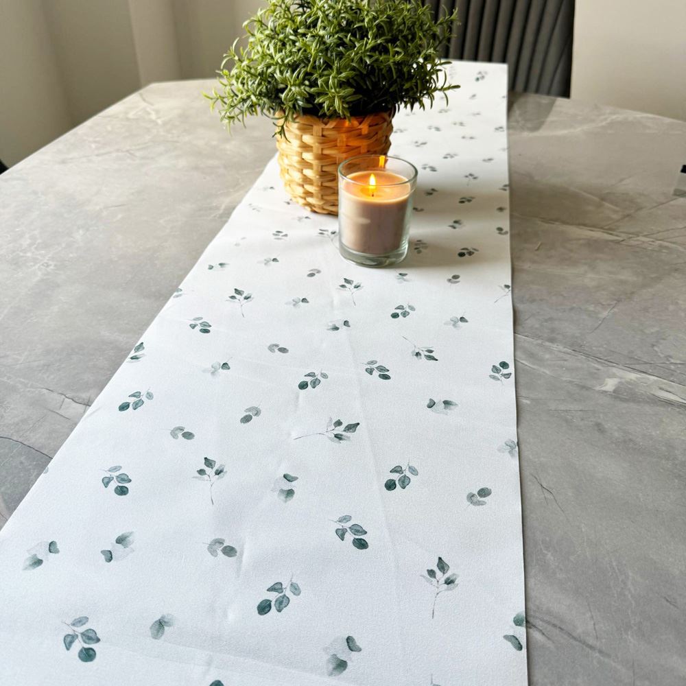 botanical-leaf-table-runner-fabric-28cm-x-3m-long-wedding-party-decor|94970|Luck and Luck| 1