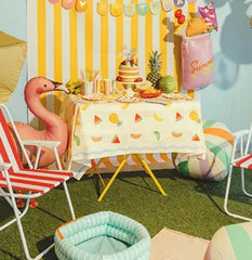 Fruits Paper Tablecloth Multicoloured Party Table Cover 180 x 120 cm