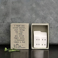 east-of-india-matchbox-house-i-wish-you-lived-nearer-porcelain-ornament|5650|Luck and Luck| 1