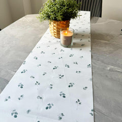 Green Botanical Leaf Table Runner 3m for Weddings Engagements and Anniversaries