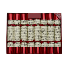Concerto Musical Whistle Christmas Crackers Festive Party Tableware Pack Set of 8