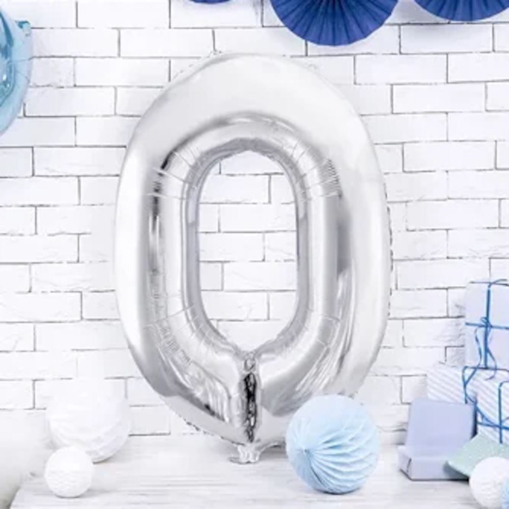 large-foil-silver-number-0-balloon-86cm-birthday-decoration|FB1M-0-018|Luck and Luck| 1