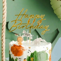 Safari Birthday Candles Kids Party Cake Decoration (Pack of 3, 4.2cm)