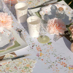 Santex Floral Table Runner Fabric 2.5m long- Ideal Wedding Party Decoration