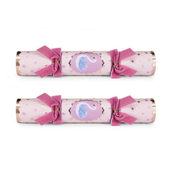Yvonne Ellen Pink Swan Christmas Crackers Pink Festive Party Tableware Set of 6