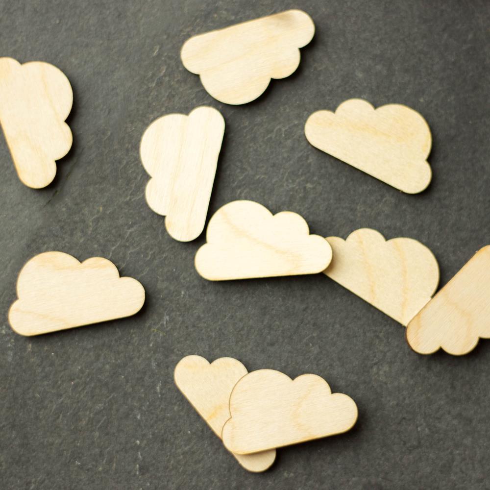 wooden-mini-clouds-set-of-10-baby-shower-table-scatter|LLWWCLOUDS|Luck and Luck| 1