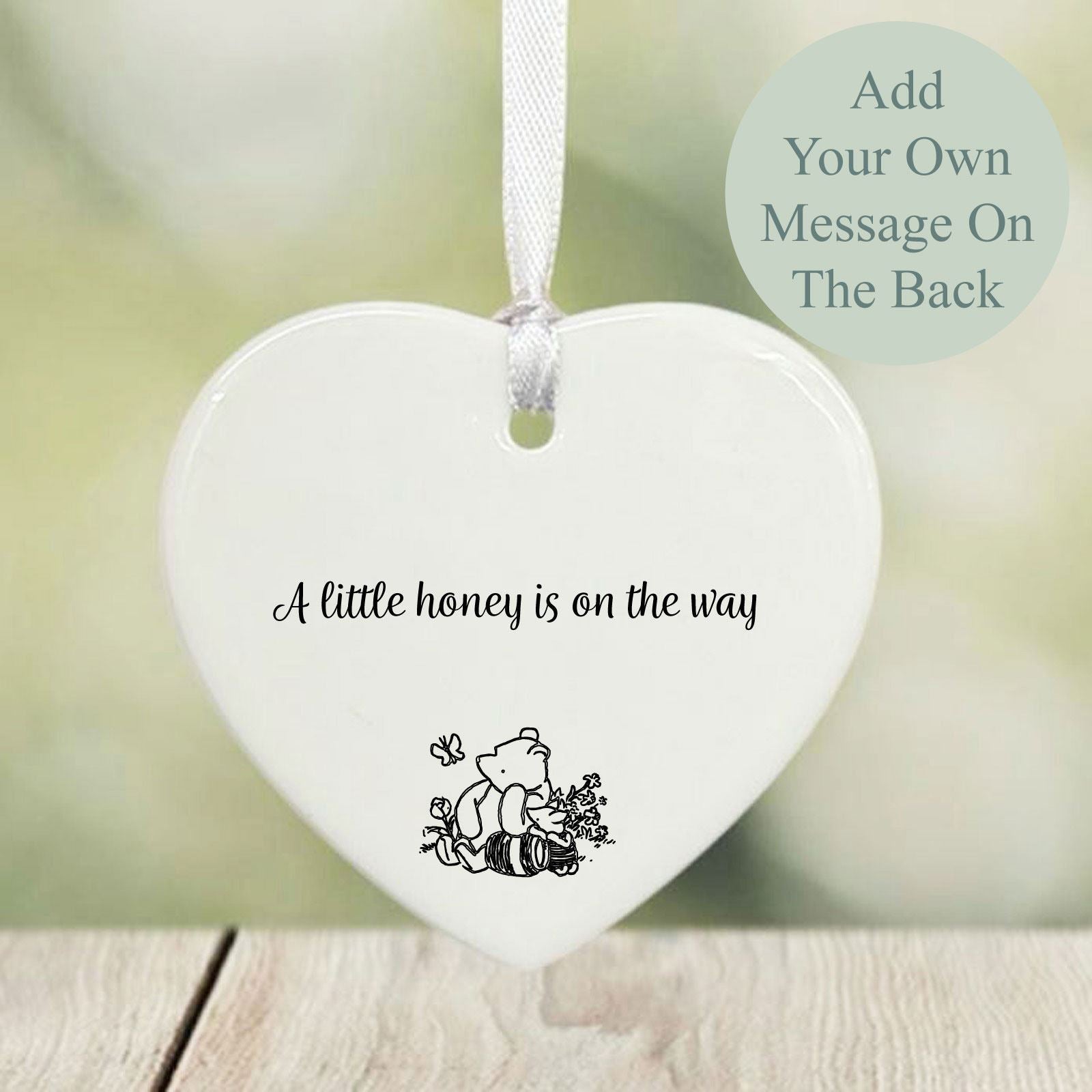 personalised-childrens-porcelain-hanging-heart-a-little-honey|UV6218V3|Luck and Luck| 1