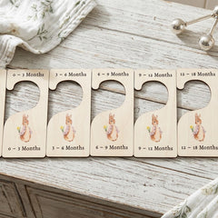 Flopsy Rabbit Wooden Baby Hangers For New Baby Nursery Styling And Keepsakes 9.9 cm