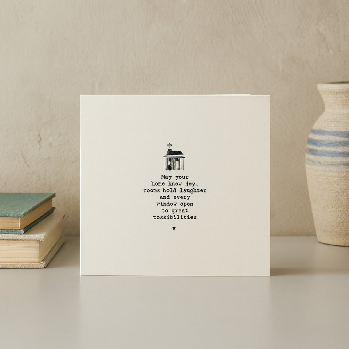 East of India Square New Home Greeting Card May your home know joy..