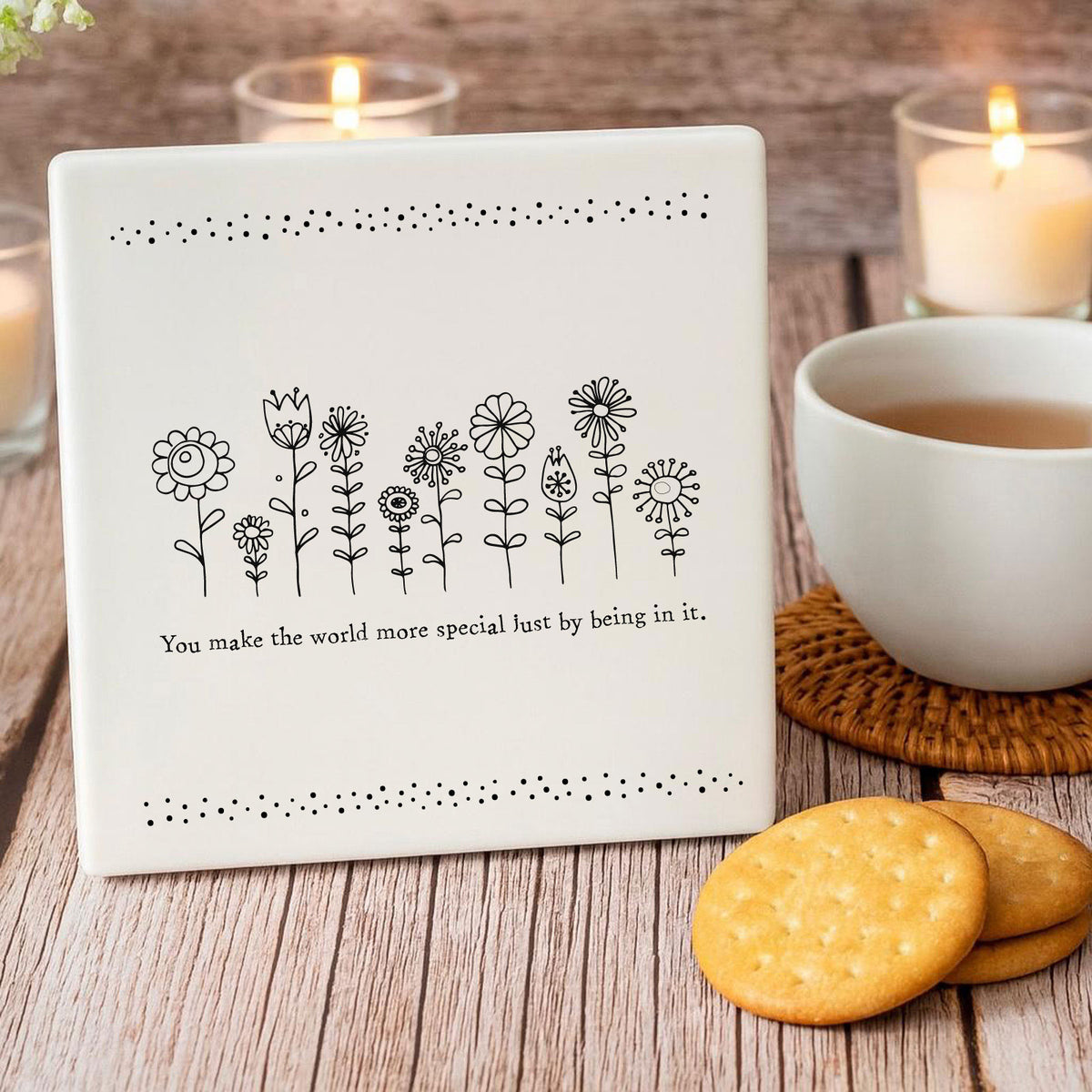 Personalised Porcelain Square Coaster You make the world more special