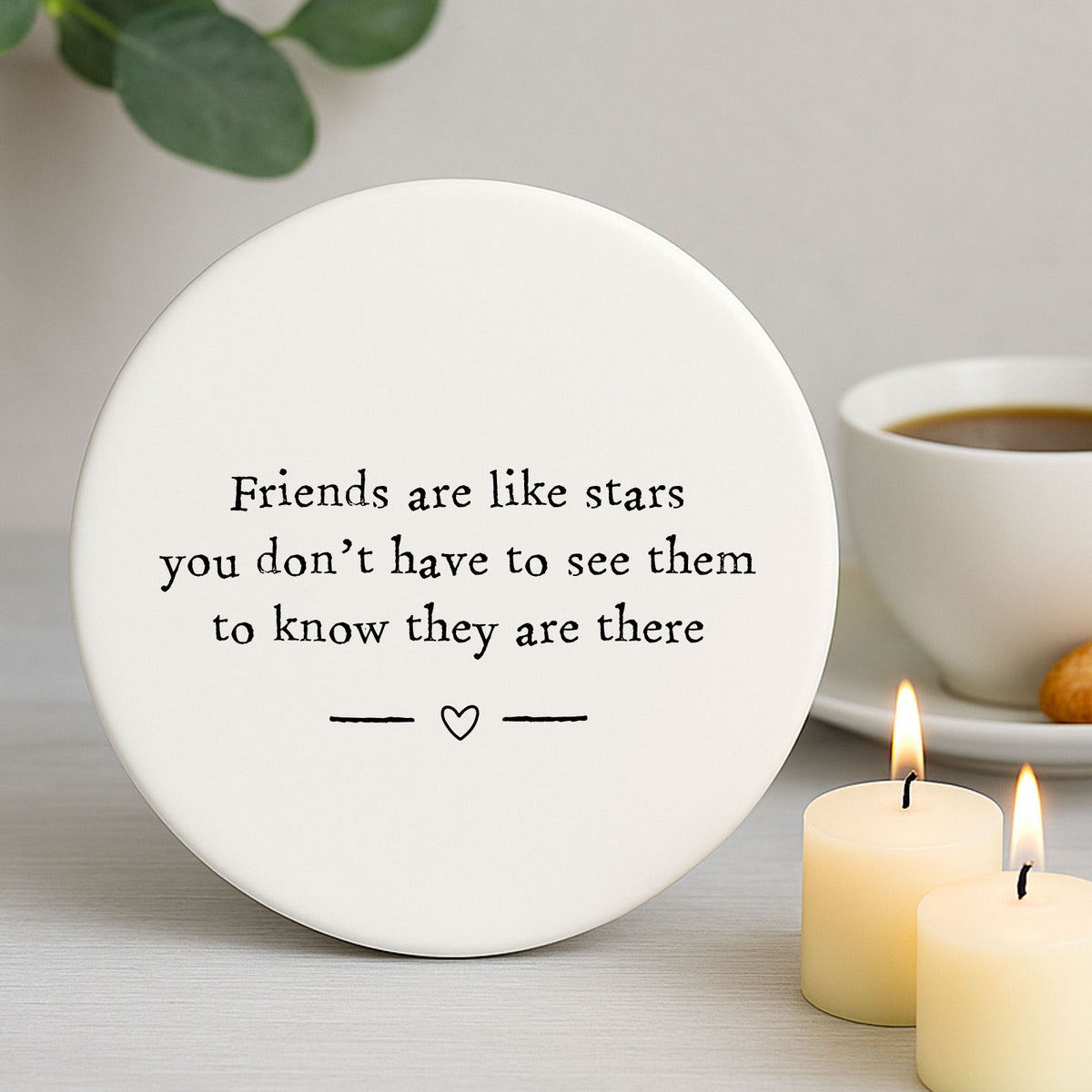 Round Coaster - Friends are like stars