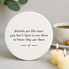 Round Coaster - Friends are like stars