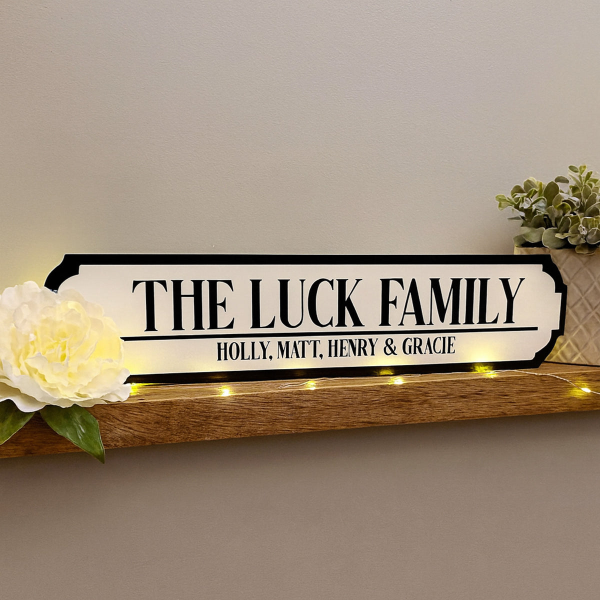 Custom Family Road Sign – Home Decor, Street Sign Wall Art, Family Name Sign