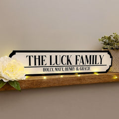 Custom Family Road Sign – Home Decor, Street Sign Wall Art, Family Name Sign
