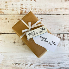 Large Merry Christmas Rubber Stamp for Holiday Crafting D13