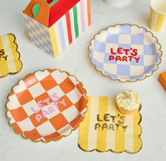 Birthday Paper Plates Pack Of 8 For Colourful Children's Parties 22.5 cm