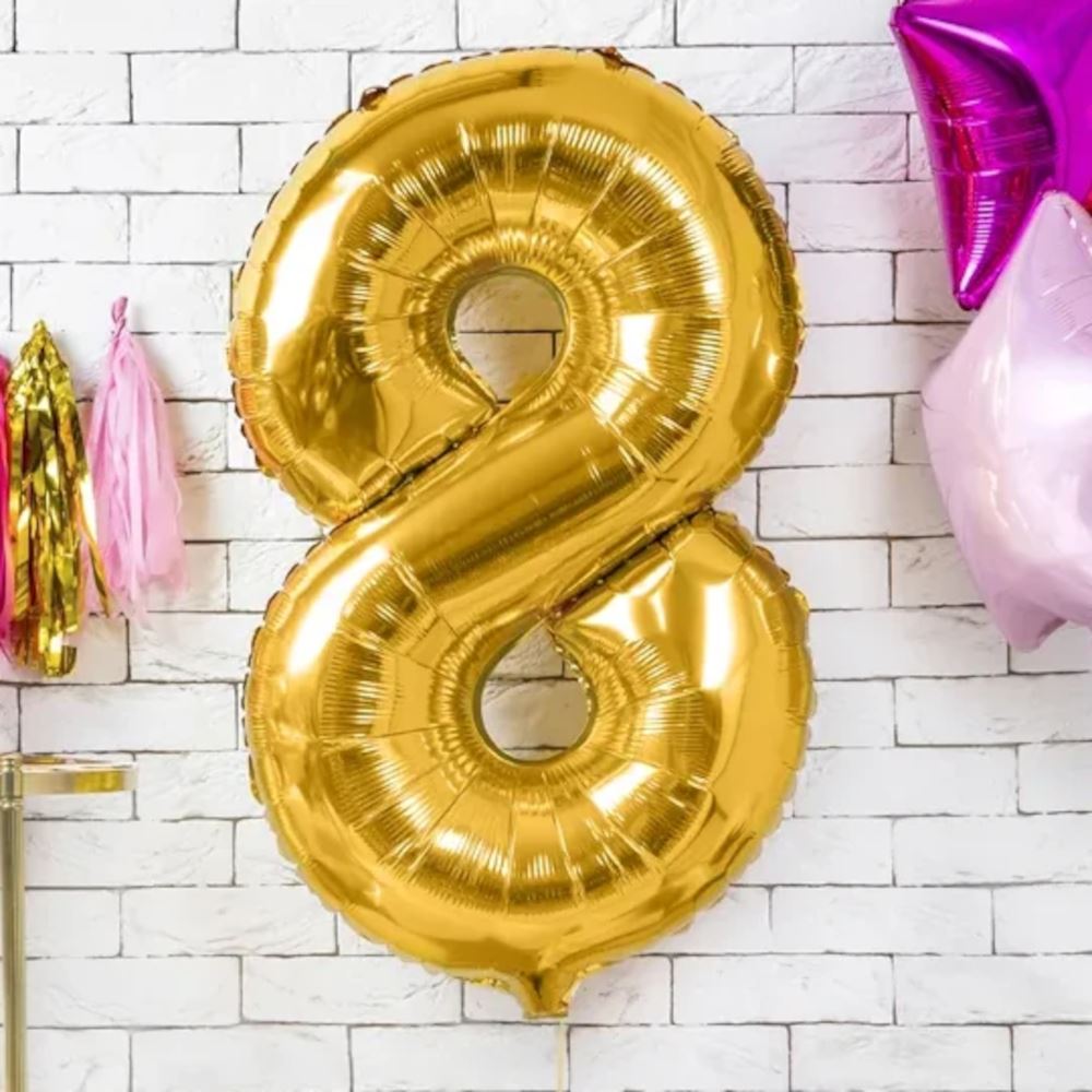 large-foil-gold-number-8-balloon-86cm-birthday-decoration|FB1M-8-019|Luck and Luck| 1